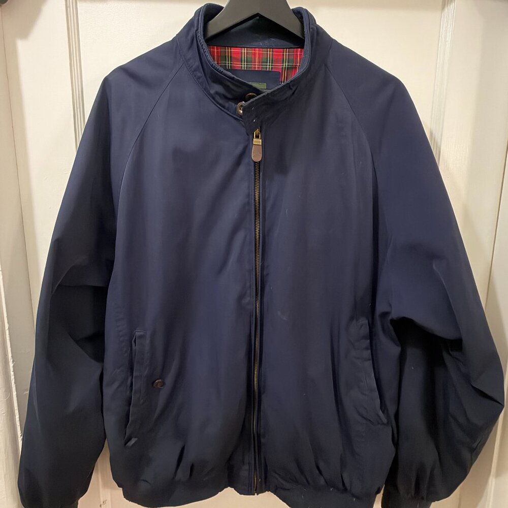 Orvis Harrington Plaid Lined Bomber Jacket - Men's Large